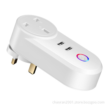 Chaoran Alexa Google Home Smart Home Plug USB Power Outlet WiFi Smart Plug UK